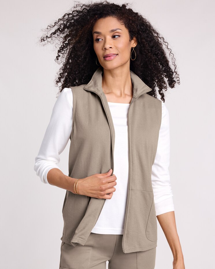 Essential Knit 4 Pocket Vest image number 1