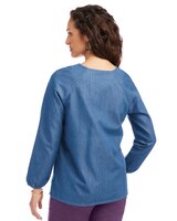 Long Sleeve Pintuck Top thumbnail number 2