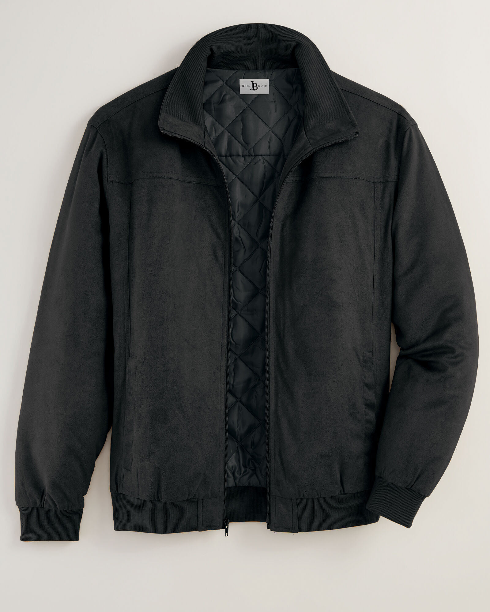 John Blair Microsuede Bomber Jacket Blair