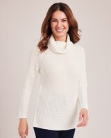 Shaker Cowl Neck Sweater thumbnail number 1