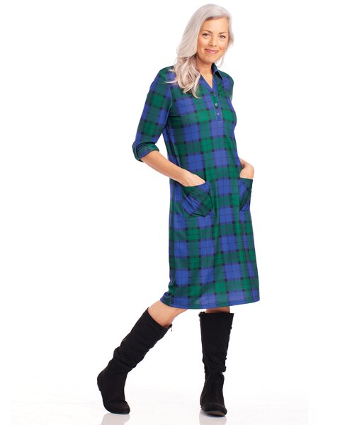 Cozy Plaid Dress