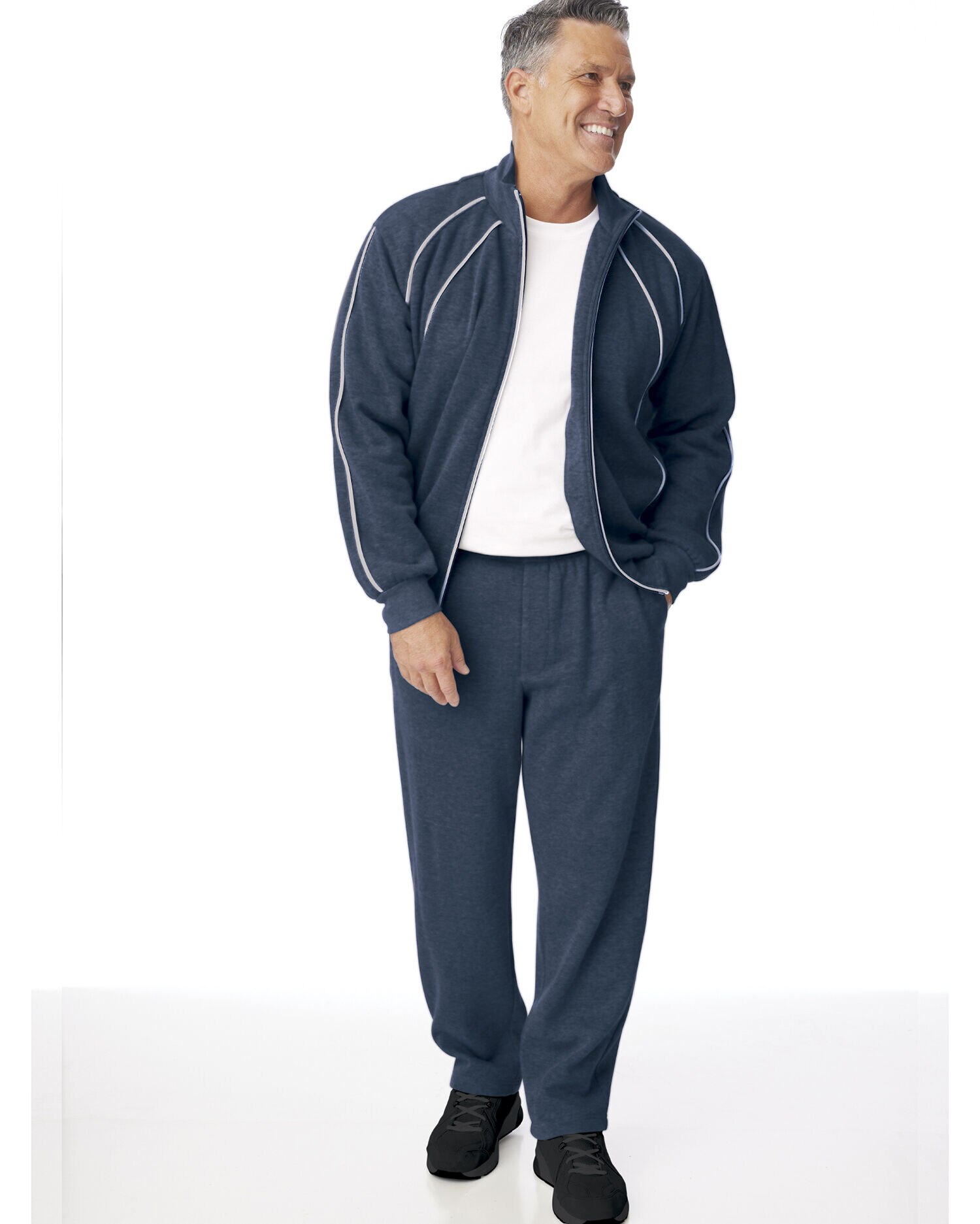 John Blair Supreme Fleece Piped Jog Suit Blair