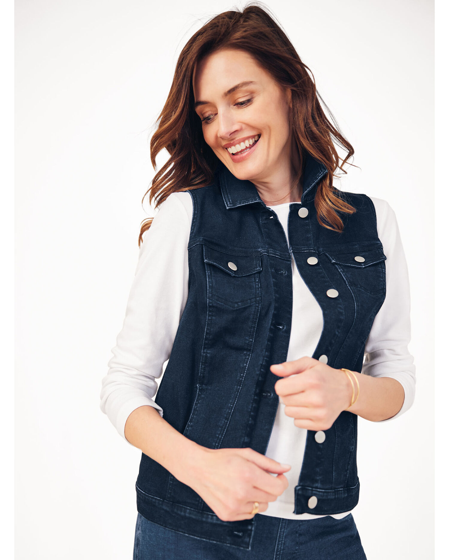 完璧すぎるが故三度も Denim Stretch DenimEase™ Vest Blair | ベスト