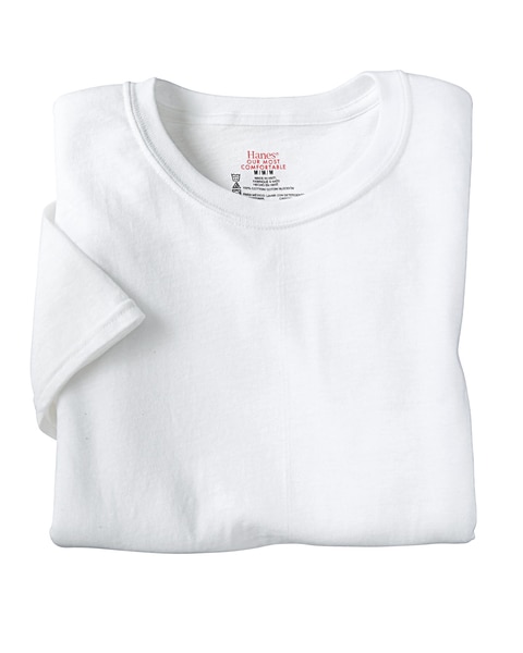 Hanes® Crew Neck Tee Shirt 4-Pack