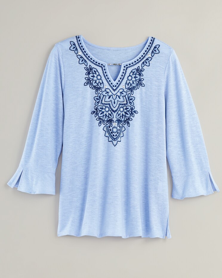 Alfred Dunner® Scenic Drive Medallion Top image number 1