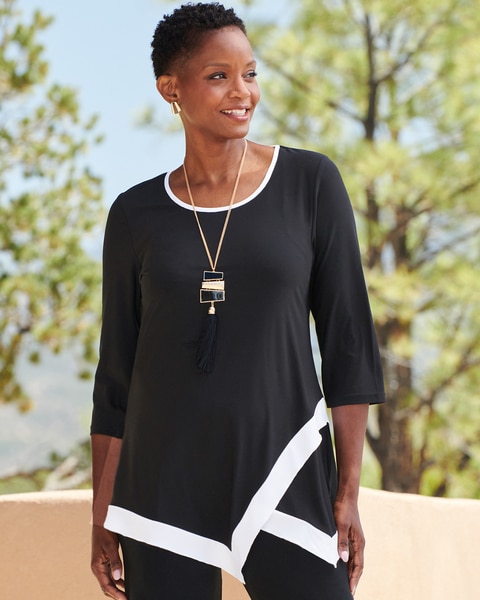 Trimmed Hem Tunic