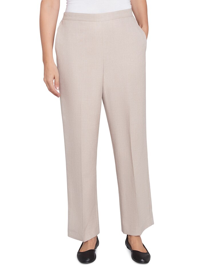 Alfred Dunner® Kensington Gardens Relaxed Linen Medium Length Pant image number 1