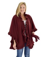 Ruffle Fleece Wrap & Glove Set thumbnail number 1