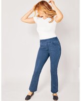 DenimEase™ Flat-Waist Bootcut Jeans thumbnail number 1
