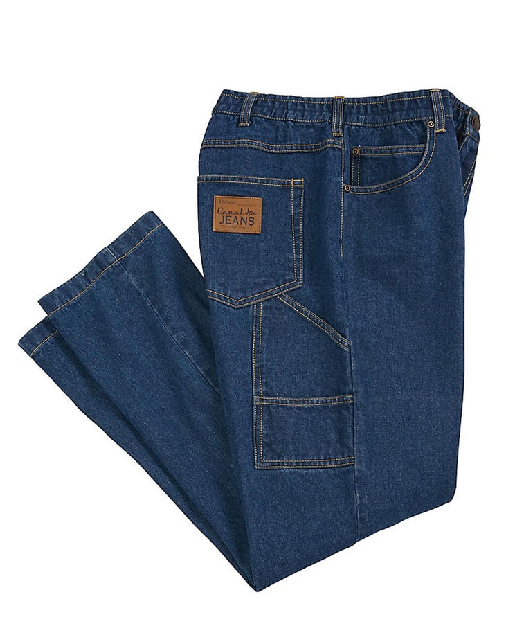 Haband Casual Joe® Stretch Waist Carpenter Jeans image number 1