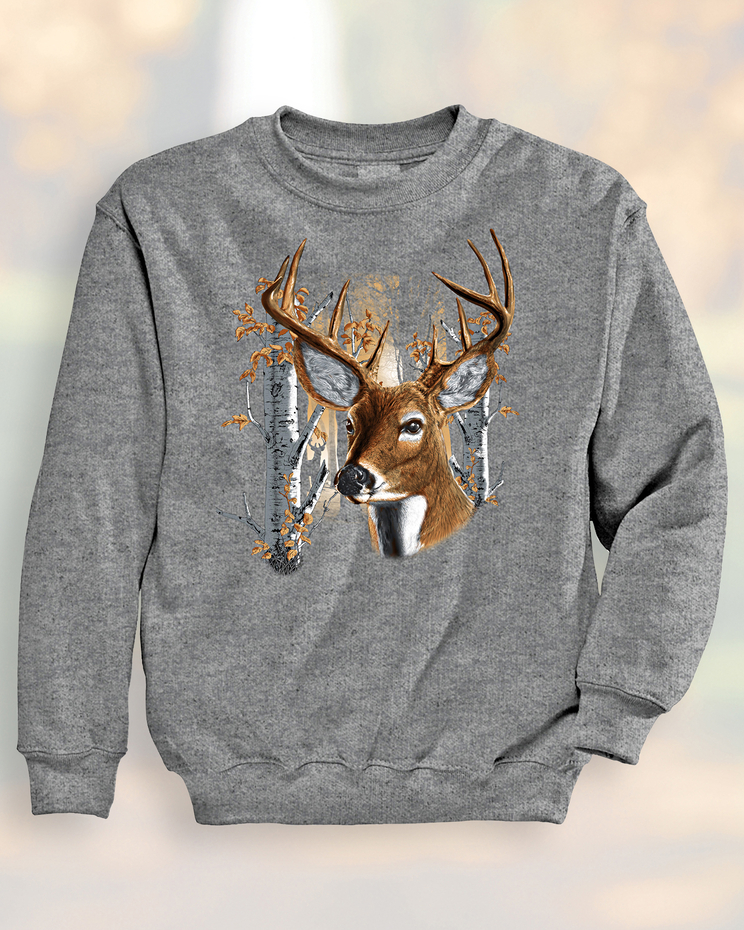 Signature Graphic Sweatshirt - Deer Shine image number 1