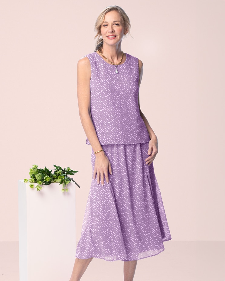 Crinkle Dot 2-Piece Dress image number 1