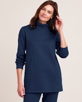 Better-Than-Basic Mock Neck Tunic Sweatshirt thumbnail number 2