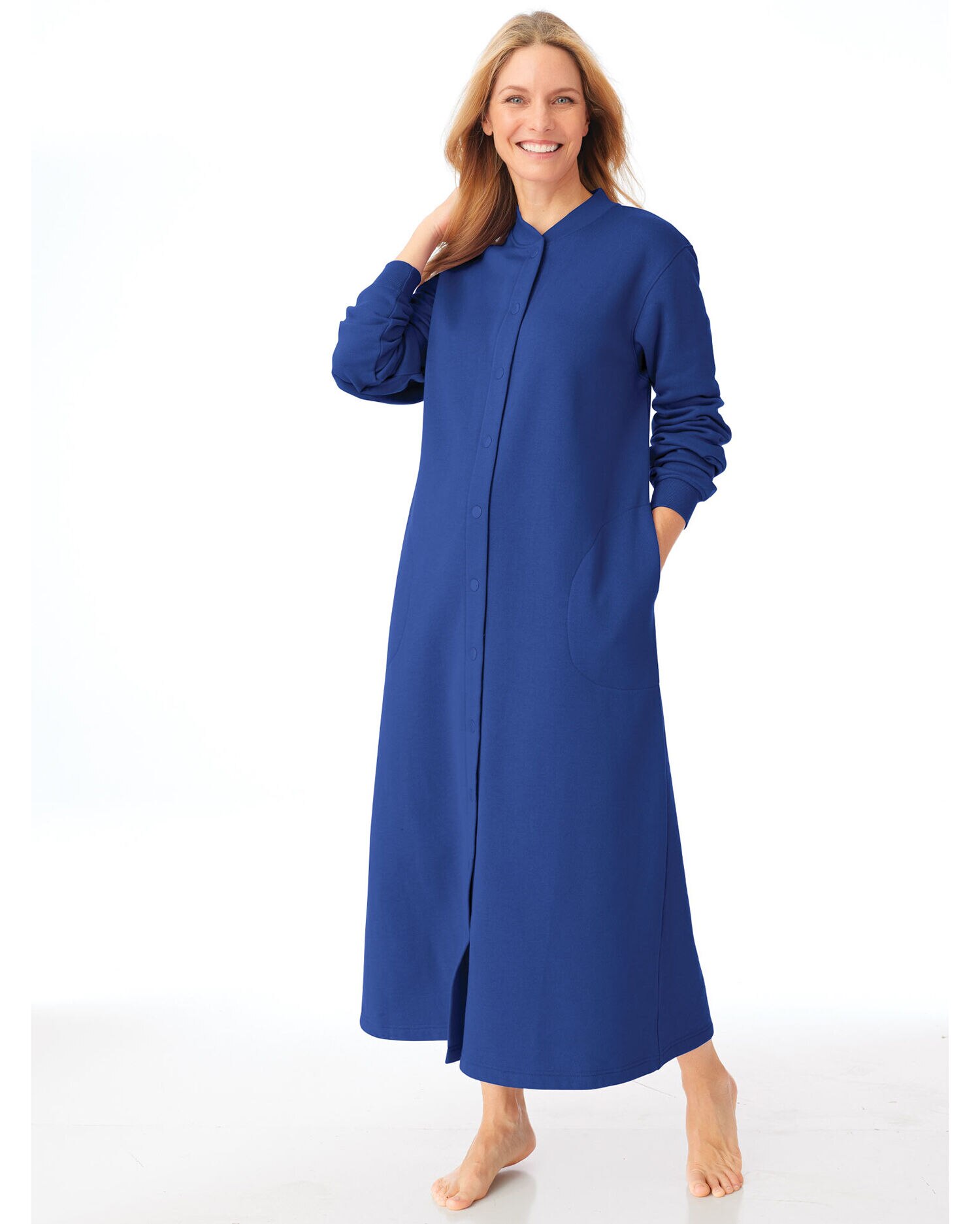 Fleece robe with snaps outlet