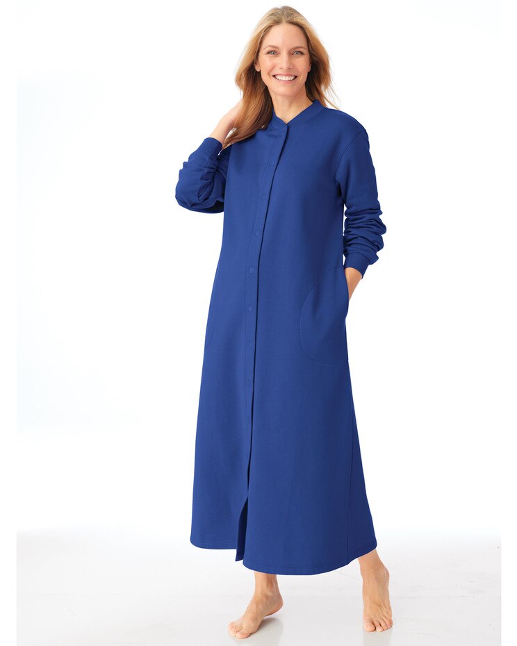Better-Than-Basic Fleece Snap Front Robe image number 1