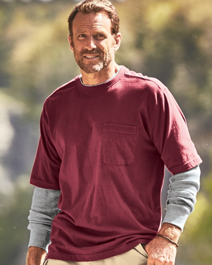 John Blair Layered-Look Pocket Tee image number 2
