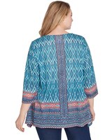 Ruby Rd® Tapestry Traveler Knit Mix Pattern Top thumbnail number 2