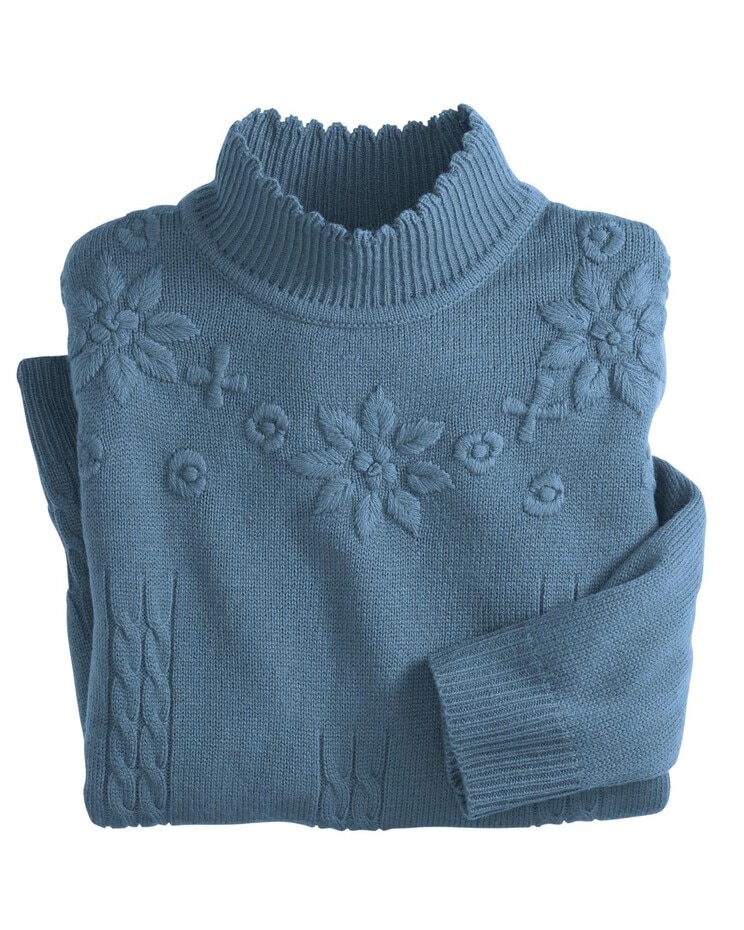 Haband Women’s Floral Detail Sweater | Blair