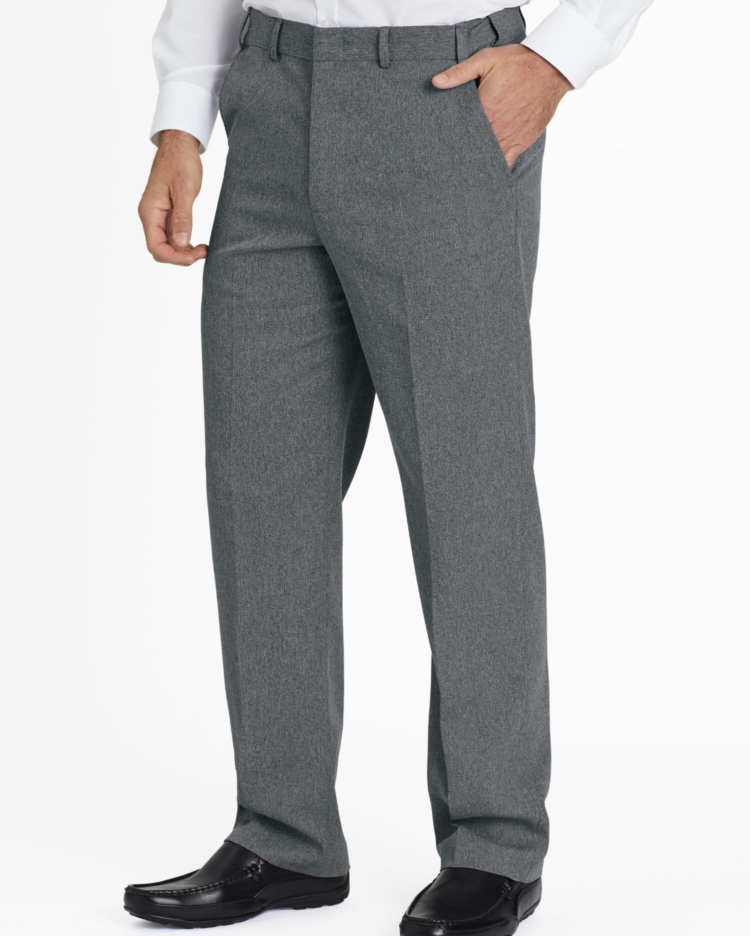 特価品セ John Blair Pants Dress Gabardine Relaxed-Fit Adjust-A-Band Signature パンツ