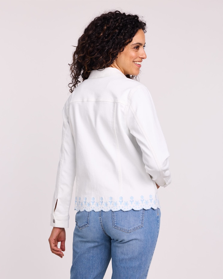 DenimEase Eyelet Jacket image number 3