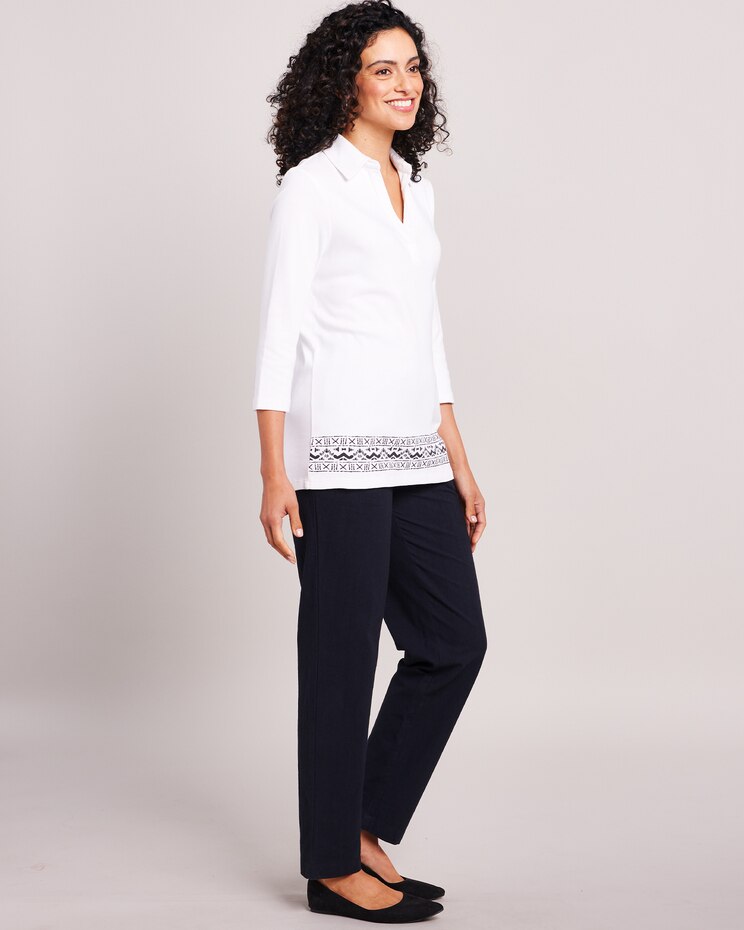Border Print Pant Set image number 2