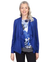 Alfred Dunner® Downtown Vibe Suede Cascade Jacket thumbnail number 1