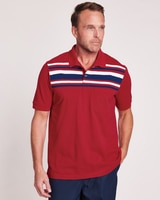 John Blair® Chest-Stripe Polo thumbnail number 1