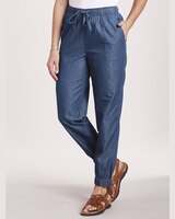 Lightweight Denim Joggers thumbnail number 1