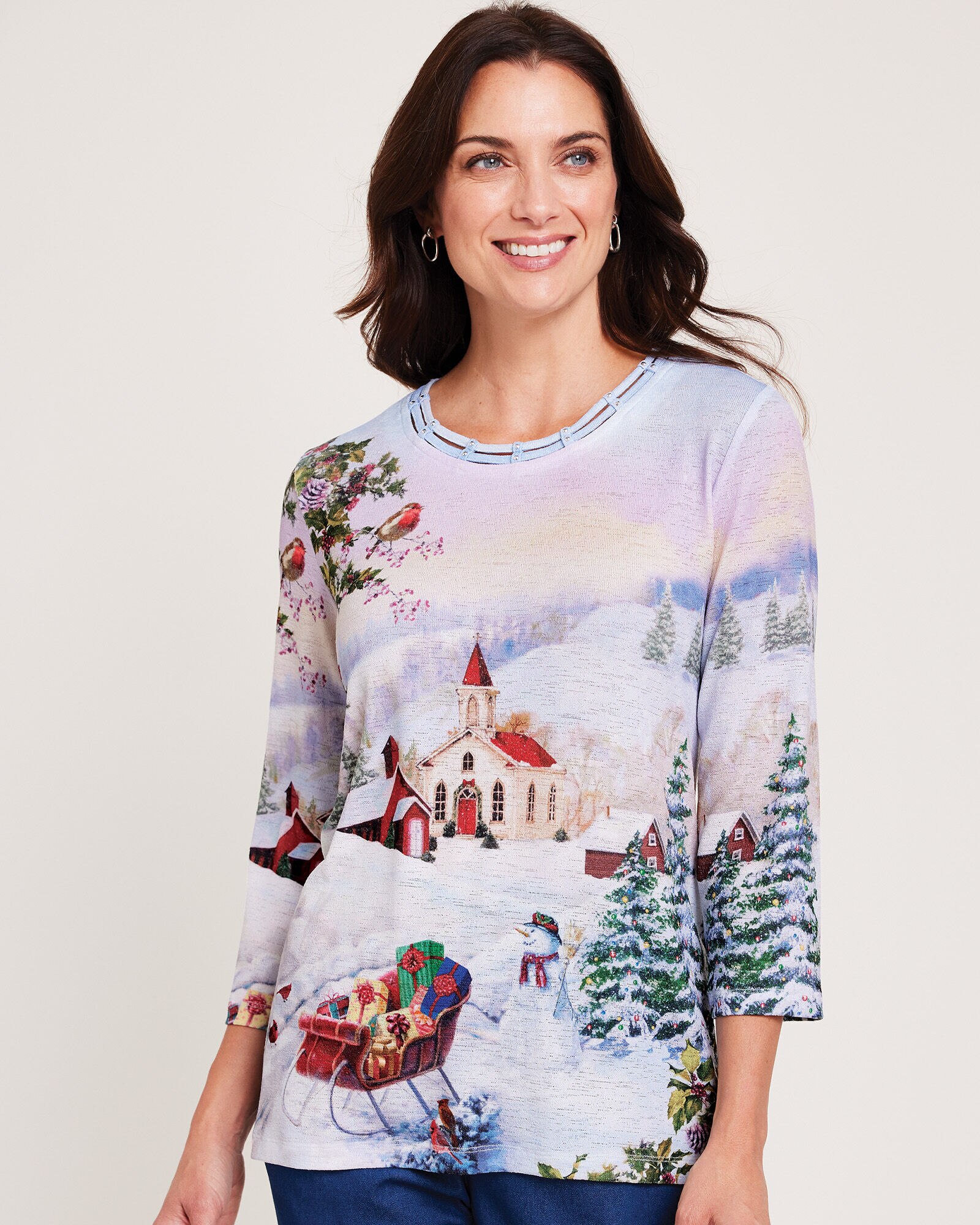 Alfred dunner holiday tops hot sale