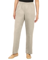 Alfred Dunner Classic Pull-On Twill Proportioned Straight Leg Pants thumbnail number 1