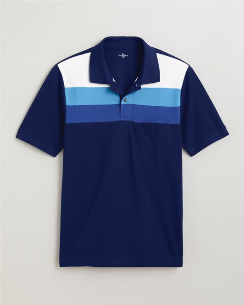 John Blair® Chest-Stripe Polo