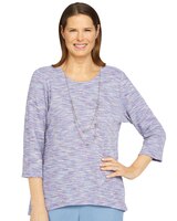 Alfred Dunner® Victoria Falls Texture Knit Top thumbnail number 1