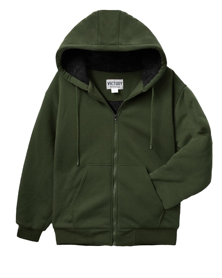 Victory Men's Sherpa Lined Heavy Weight Hoodie image number 1