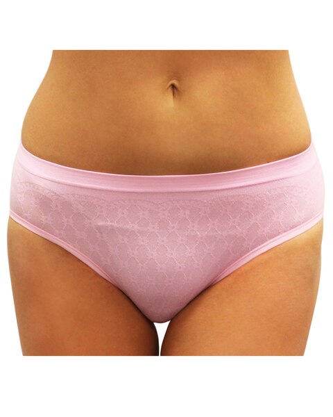 Seamless Jacquard Light-Weight Panty 4Pack