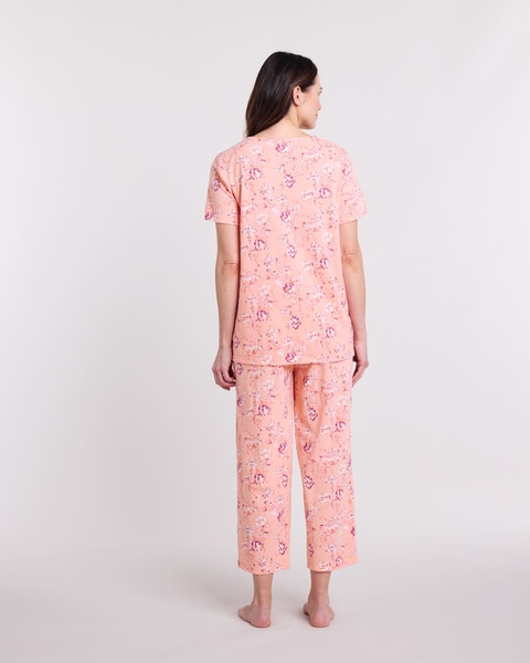 Floral Capri Pajama Set