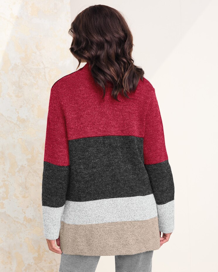 Colorblock Cardigan by Alfred Dunner image number 2
