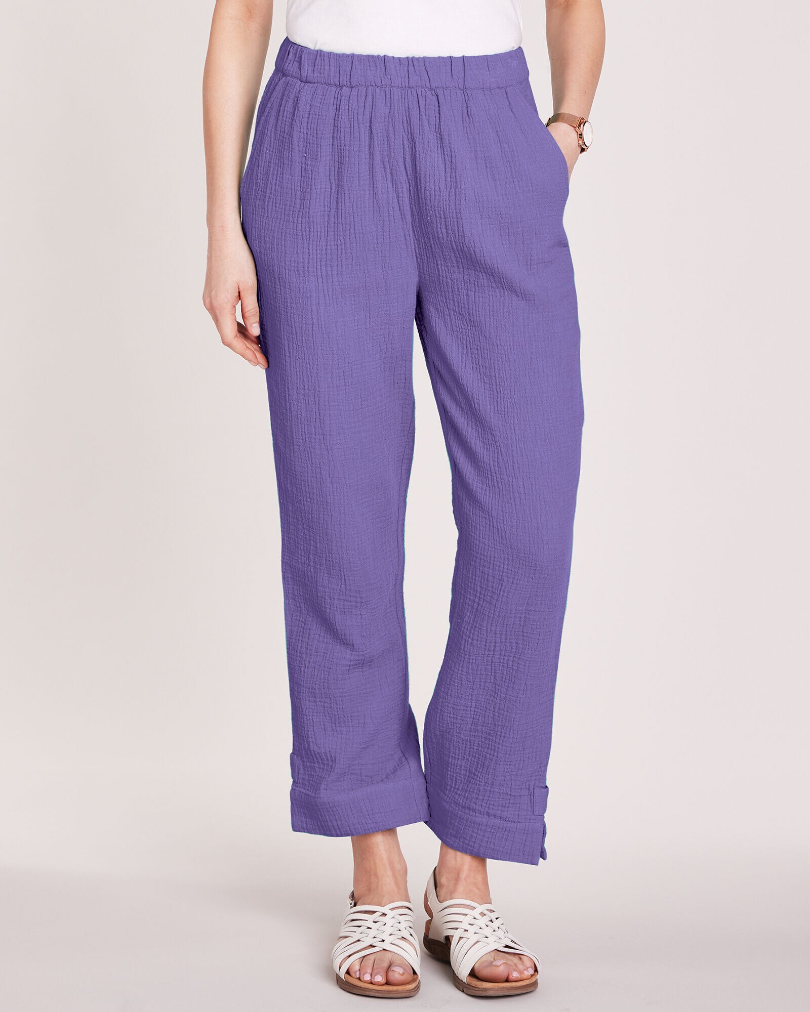 Gauze Cropped Pants Blair