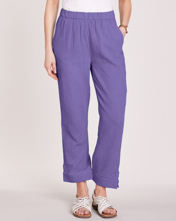 Gauze Cropped Pants image number 1