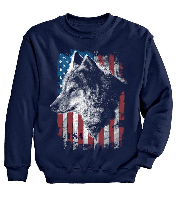 USA Wolf Graphic Sweatshirt image number 1