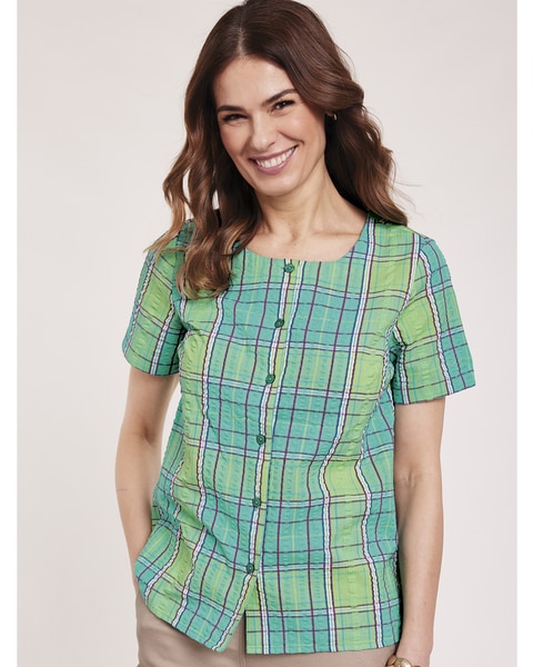 Seersucker Camp Shirt