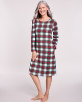 Comfy & Cozy Satin Trim Nightgown thumbnail number 1