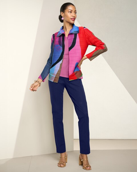 Color Pop Pleats Jacket