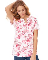 Short Sleeve Knit Henley thumbnail number 1