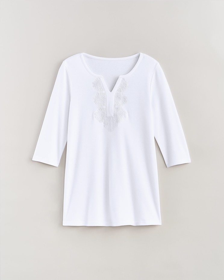 Essential Knit Embroidered Tunic image number 4