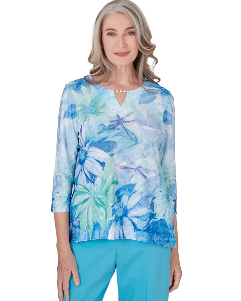 Alfred Dunner® Summer Breeze Floral Watercolor Top