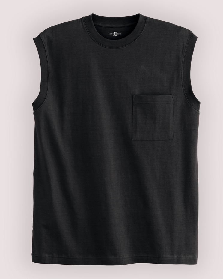 John Blair Everyday Jersey Knit Sleeveless Pocket Tee image number 1