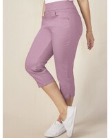 DenimEase Flat-Waist Capris thumbnail number 1