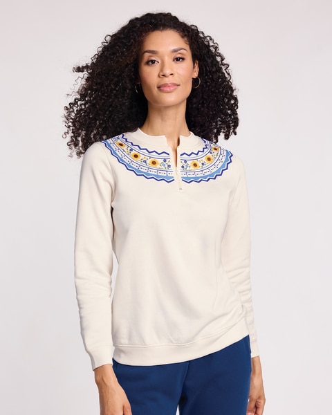 Better-Than-Basic Quarter-Zip Sweatshirt