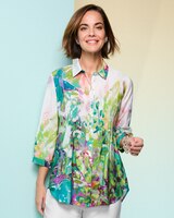 Splash Of Color Pintuck Shirt thumbnail number 1