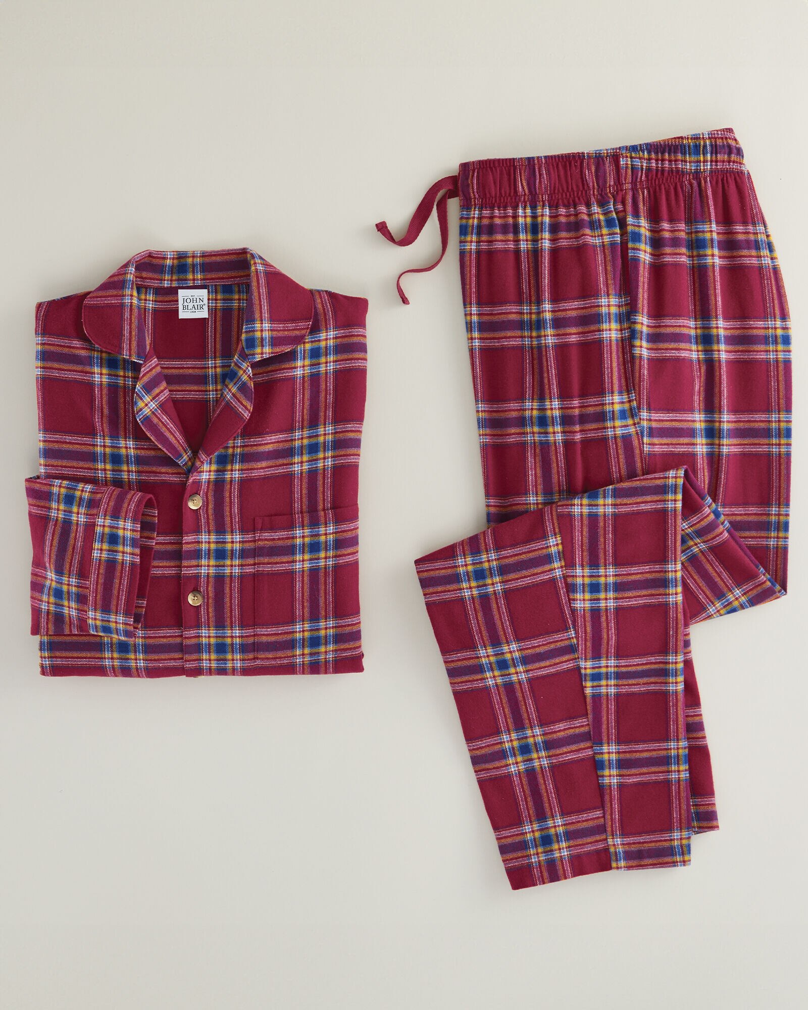 John Blair Flannel Sleep Pants Set Blair